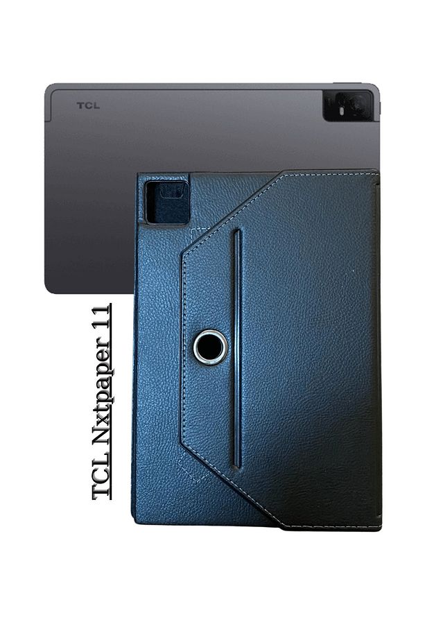 TCL Nxtpaper 11 inç Uyumlu 360 Dönebilen Deri Standlı Universal Tablet Kılıfı - 2