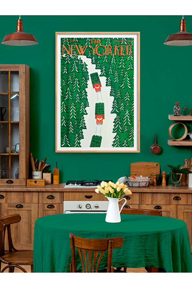 Single Framed New Yorker Series Painting Modern Art Poster Painting Tk/505