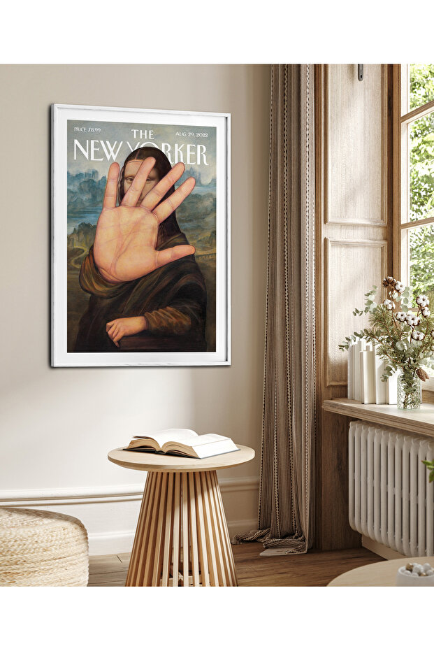 Single Framed New Yorker Series Mona Lisa Painting Modern Art Poster Painting Tk/295