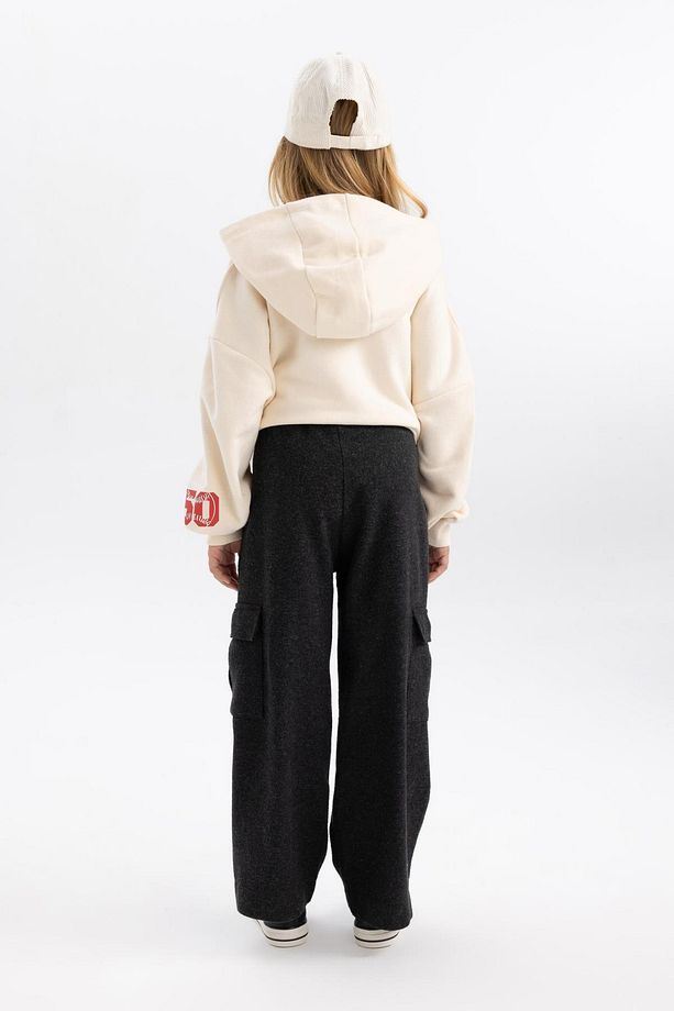 Kız Çocuk Wide Leg Kargo Geniş Paça Pamuklu Pantolon A4857a823wn - 8