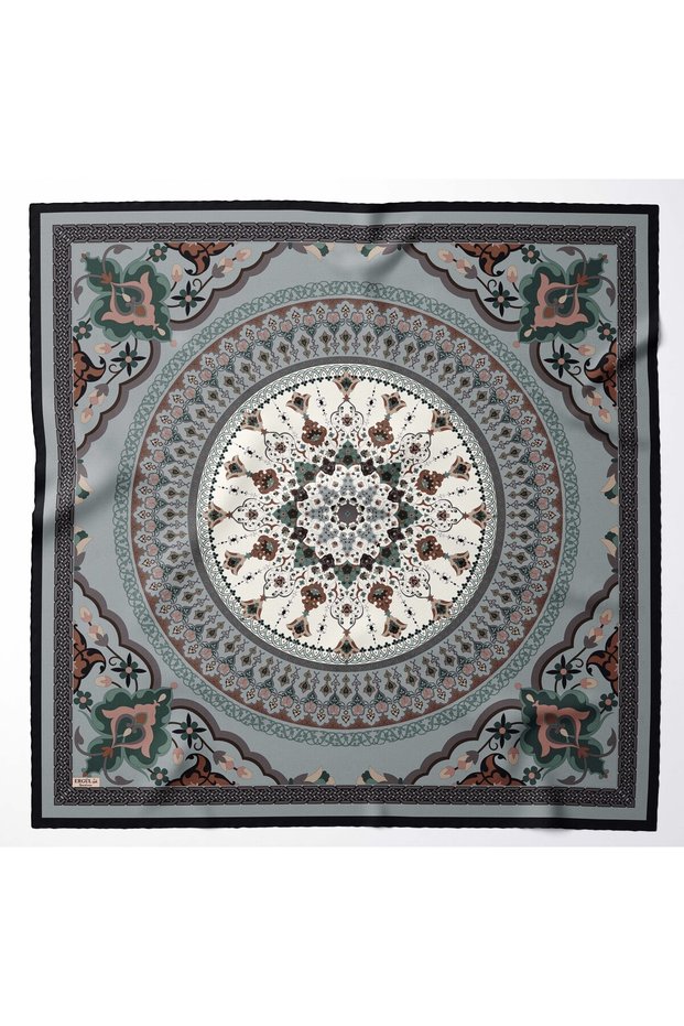 Large Size Silky Sura Rayon Scarf - Water Green - 120 X 120 cm