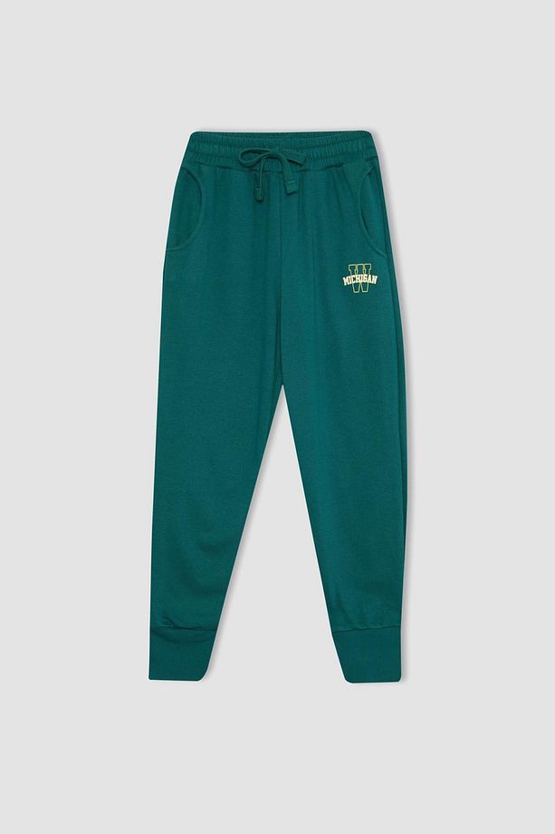 Kız Çocuk Baskılı Beli Bağcıklı Lastikli Paça Cepli Jogger Eşofman Altı B2548a823wn - 7