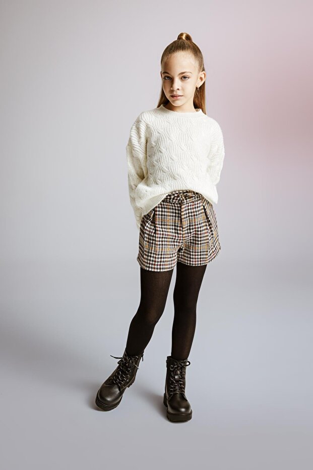 Kız Çocuk Kareli Şort A8001a823au - 2