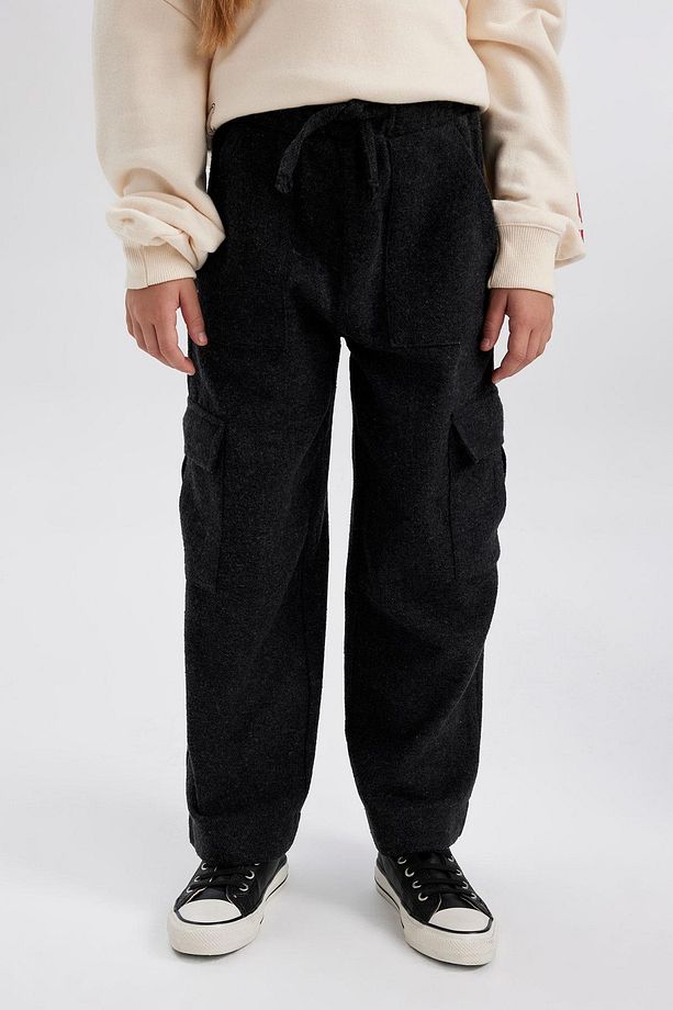 Kız Çocuk Wide Leg Kargo Geniş Paça Pamuklu Pantolon A4857a823wn - 7