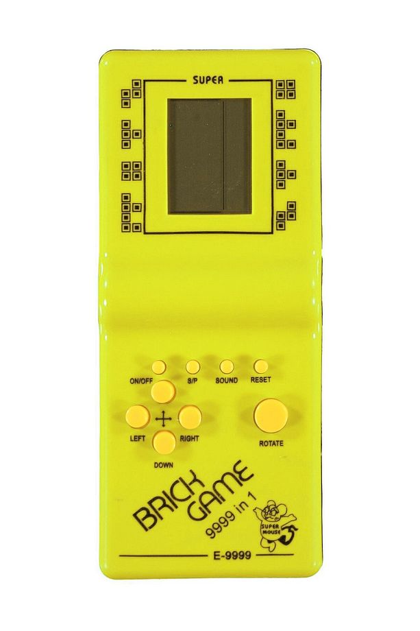 Pilli Oyuncak Atari Tetris Unutulmayan Eski Oyuncaklar Nostaljik Tetris Atari El Oyunu Sarı Renk - 1