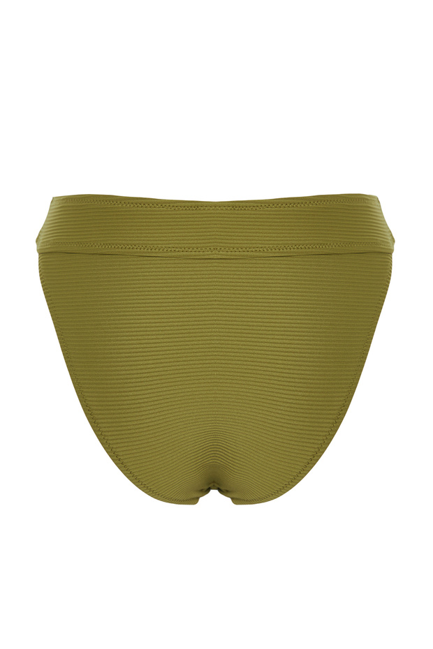 Yağ Yeşili Regular Normal Bel Bikini Altı TBESS21BA0016 - 7