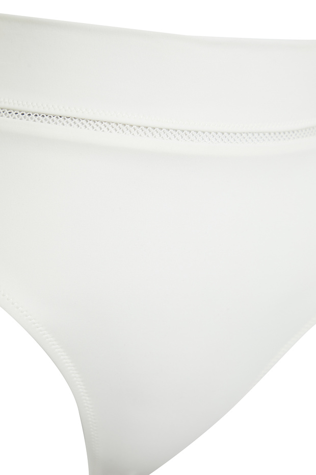 Ekru Şeritli Regular Süper Yüksek Bel Bikini Altı TBESS22BA0027 - 10