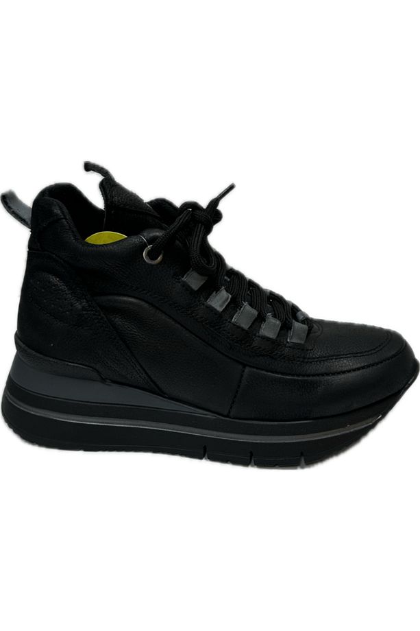 KB5215 Siyah Nbk Hakiki Deri Casual Kadın Bot - 1