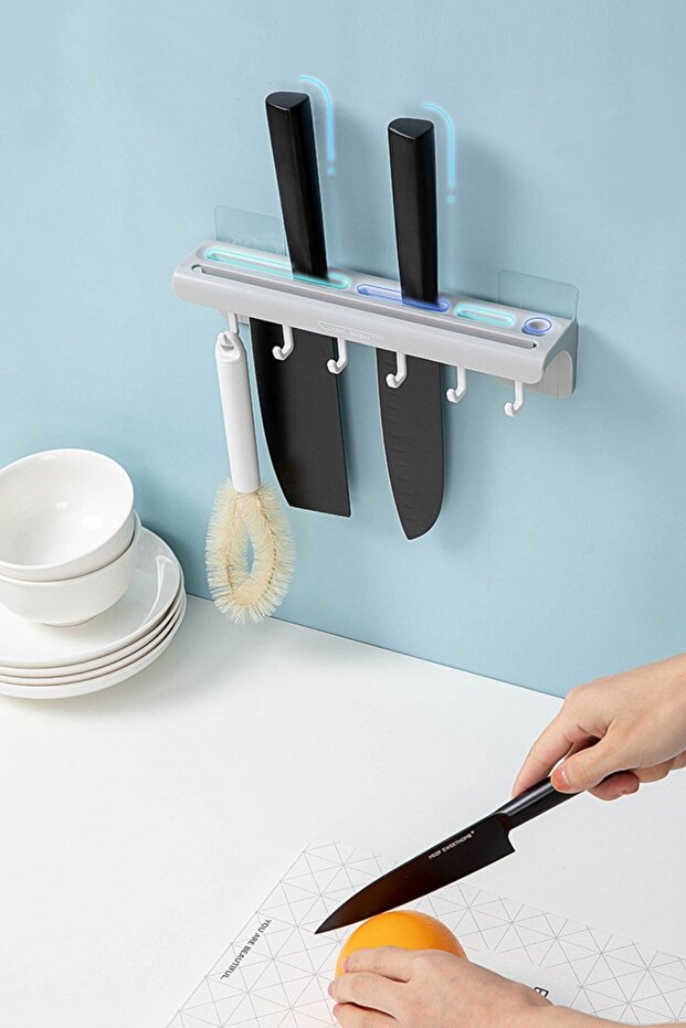® منظم سكاكين المطبخ العملي متعدد السكاكين، حامل سكاكين متين - 5