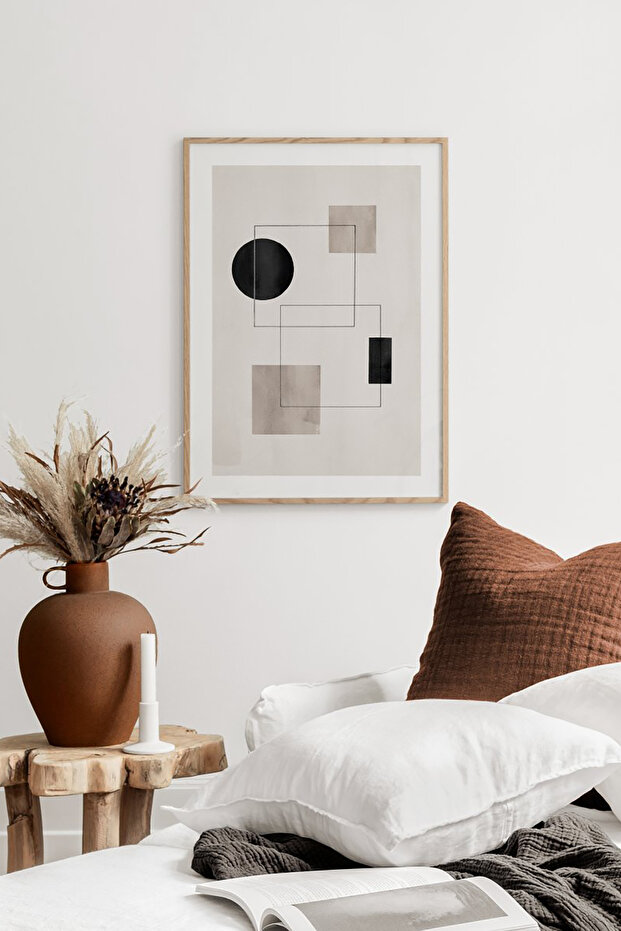 One Piece Poster Painting with Wooden Frame