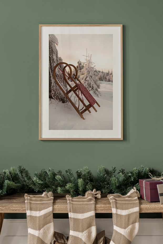 One Piece Poster Painting with Wooden Frame