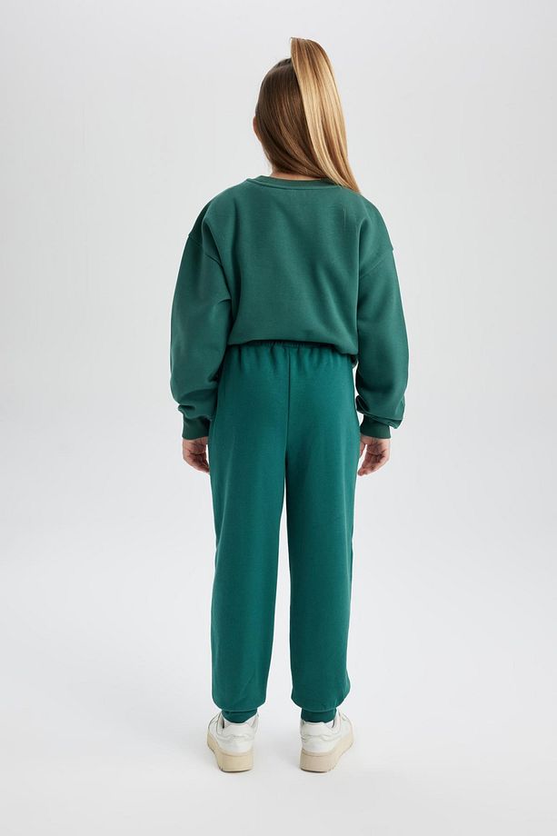 Kız Çocuk Baskılı Beli Bağcıklı Lastikli Paça Cepli Jogger Eşofman Altı B2548a823wn - 6