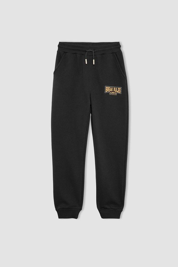 Erkek Çocuk Baskılı Beli Bağcıklı Lastikli Paça Cepli Jogger Eşofman Altı B8928a823cw - 7