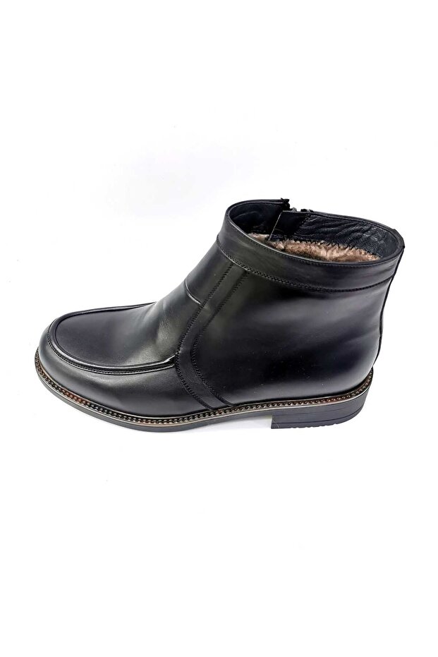 Black Fur Men's Boots OZ67