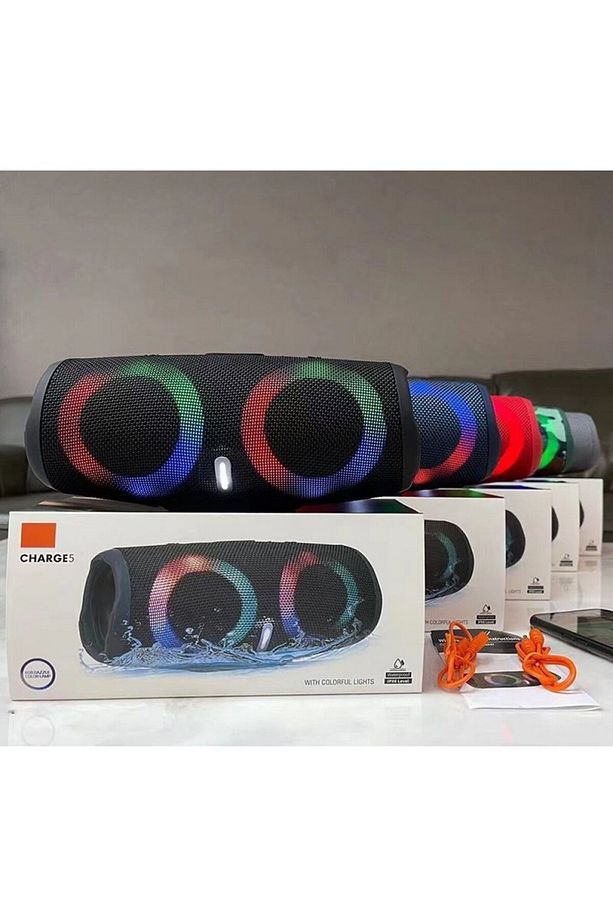 Charge 5 RGB Led Işıklı Su Geçirmez Taşınabilir Bluetooth Hoparlör - 3