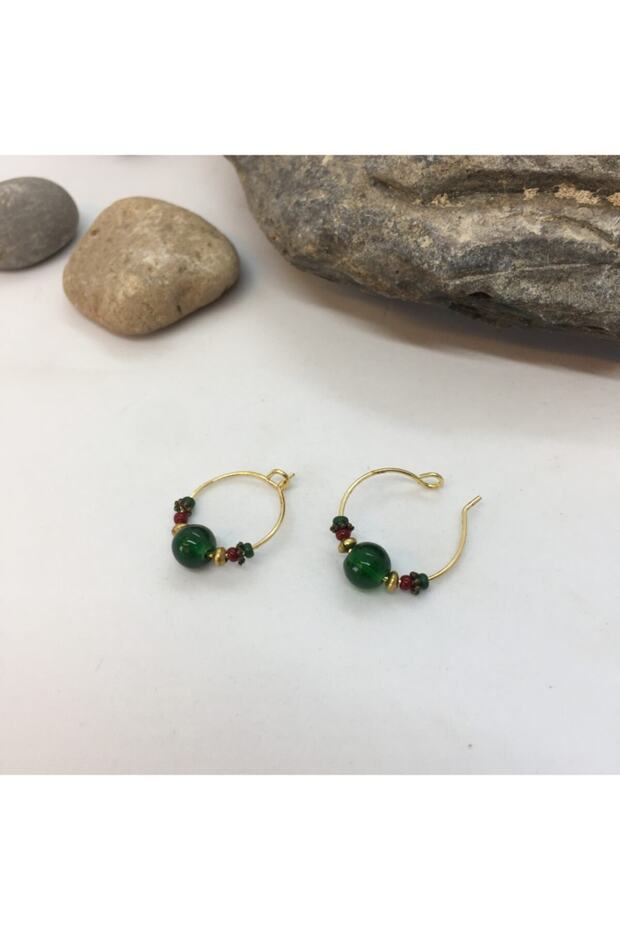 Handmade Ethnic Authentic Bohemian Green Earrings
