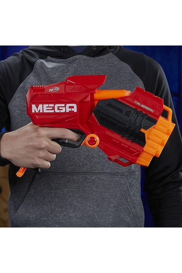 Nerf Mega Tri Break Kırmızı + Yedek 3 Mega Dart - 4