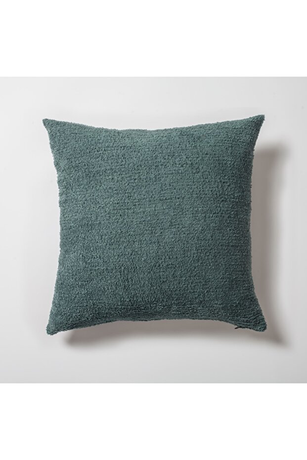 "Cozy" - Sheepskin Textured Feather Throw Pillow 50x50 (Inner Pillow Included)