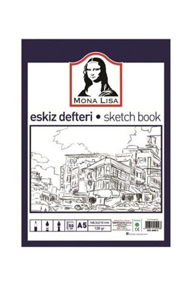 كراسة رسم الموناليزا A5 120 جرام - 50 ورقة