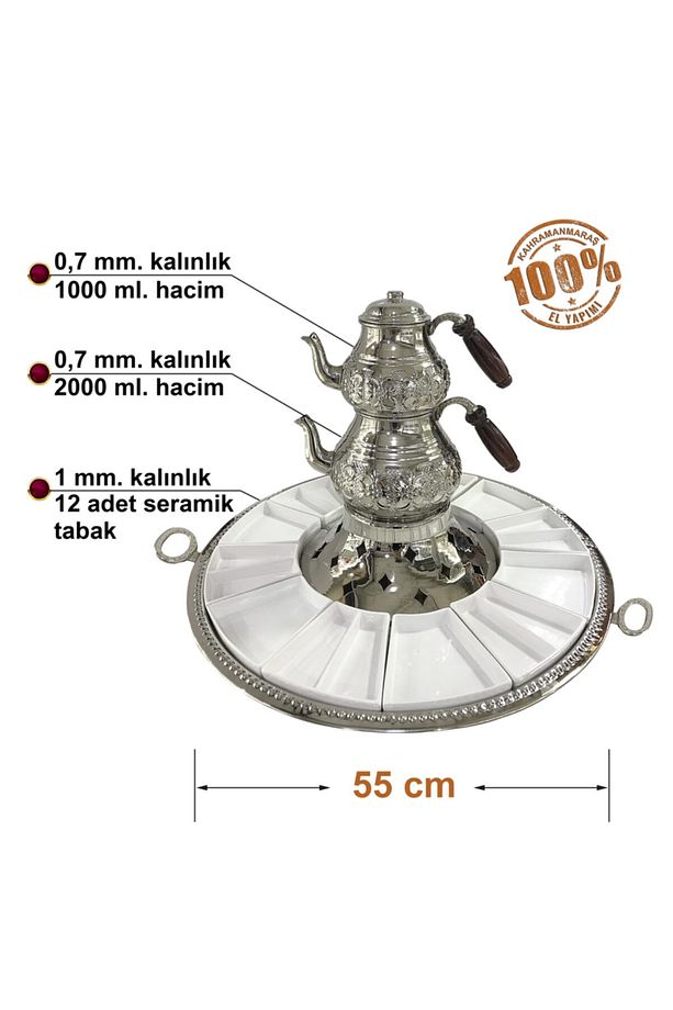 Ocaklı Bakır Çaydanlıklı Kahvaltı Seti-bb388 - 3