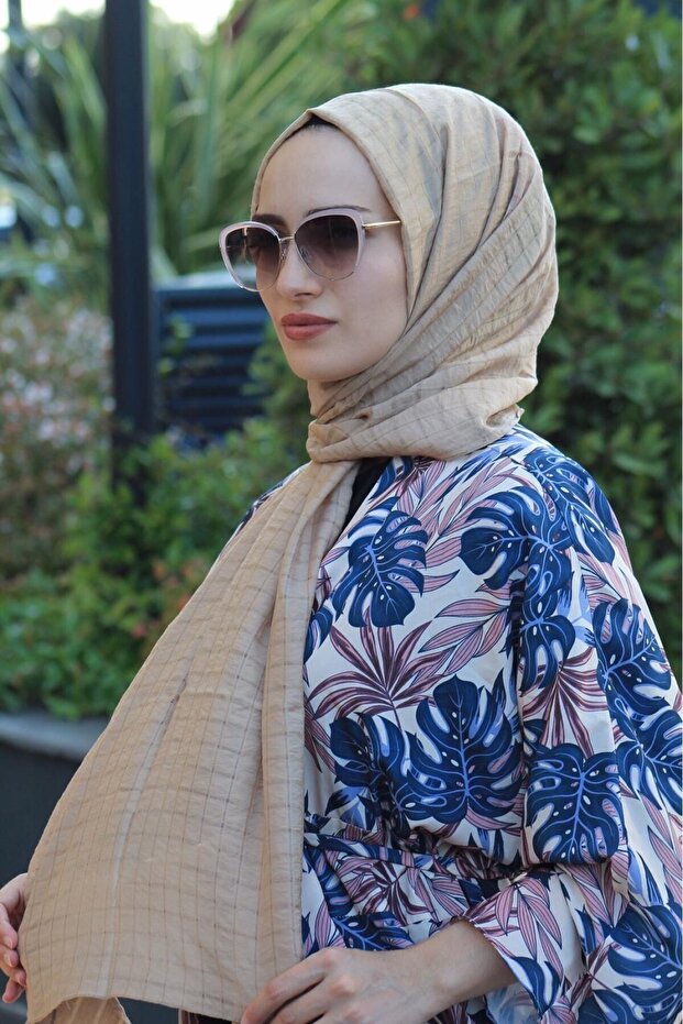 Kadın Bej Light Şal - 1