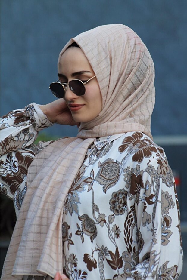 Kadın Bej Light Şal - 3