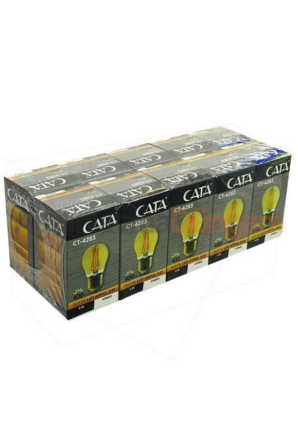 10'lu Paket 4w Rustik Led Ampül E27 - Amber - 1