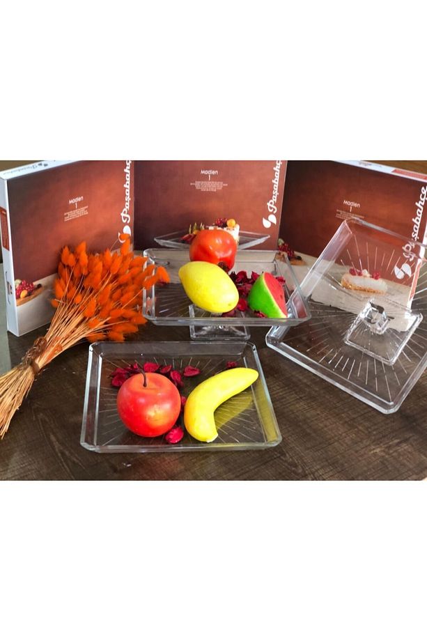 Madlen Kare Servis Tabak 24x24 Cm - 4