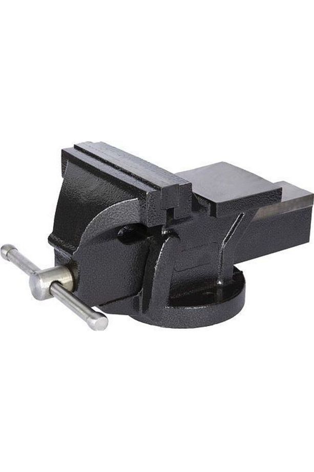 Alman X-100 mm Dövme Çelik Sabit Tezgah Masa Mengenesi Mengene - 1