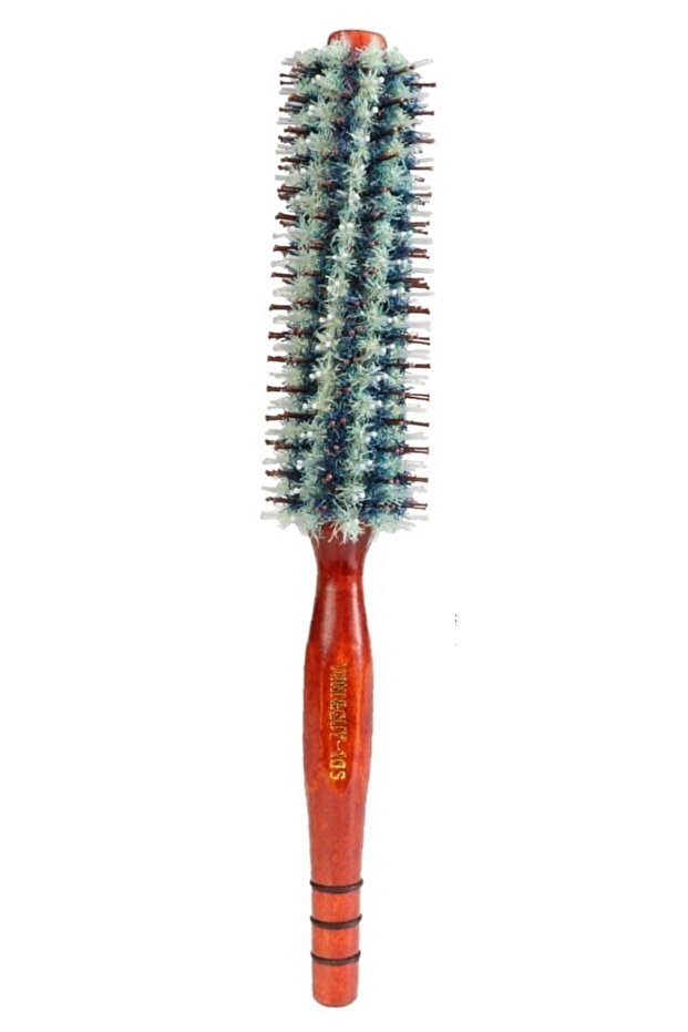 Natural Bristle Fireproof Nylon Tooth Afro Pick Wooden Blow Dryer Brush