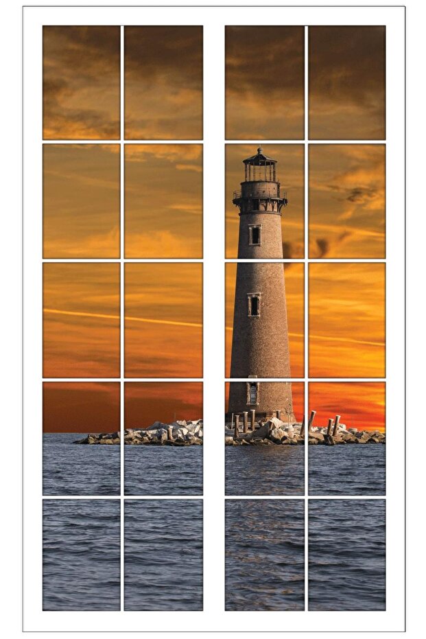 ملصق حائط نافذة المنارة - 19 - 1