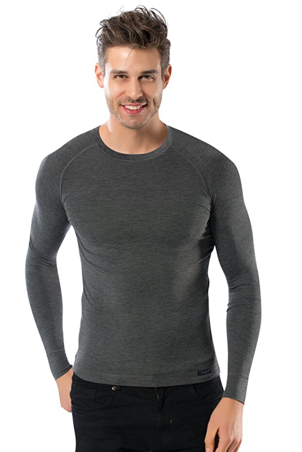 Erkek GriTermal Tek Üst - 1