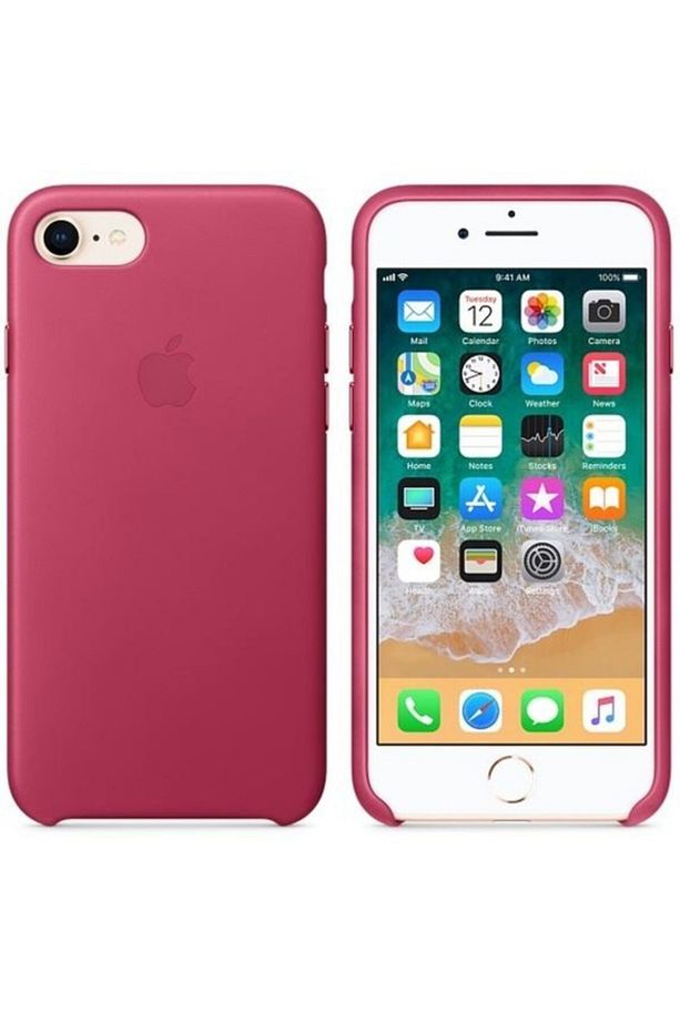 Iphone 8 / 7 Deri kılıf, Fuşya Mqhg2zm - 2