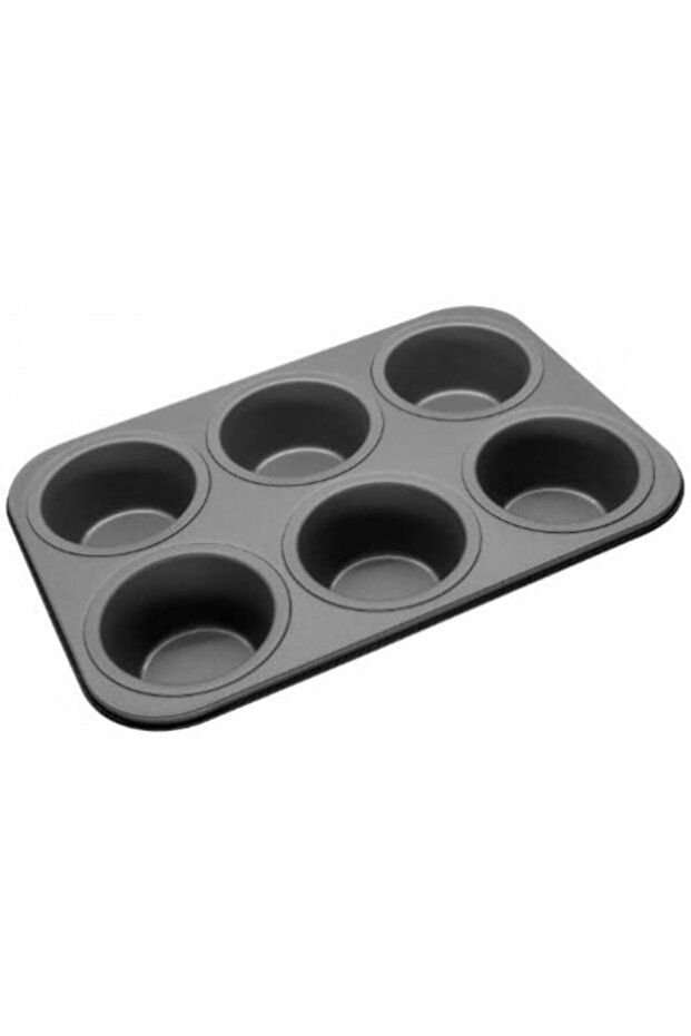 Kalın Model Muflin Pasta Kek Kalıbı 6'lı - 1