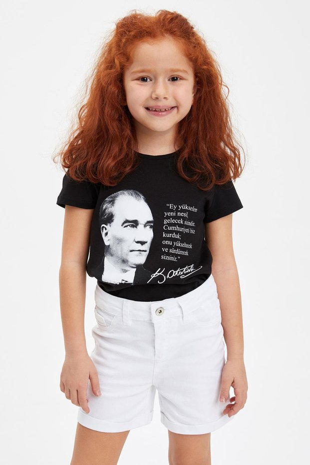 Girl's Ataturk Printed T-Shirt