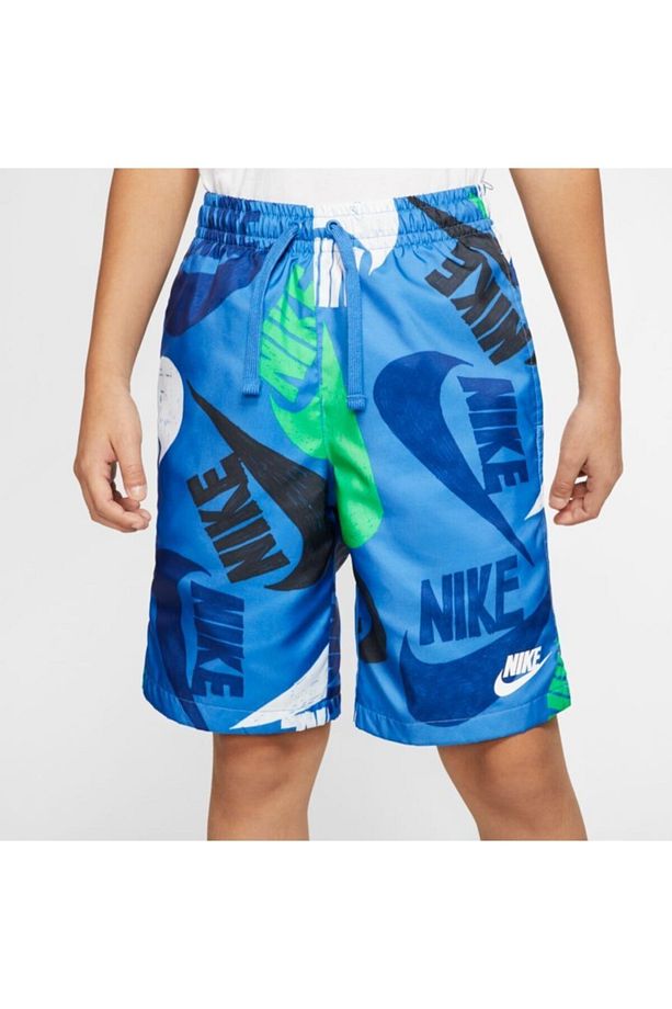 Erkek Çocuk Mavi Nıke B Nsw Short Woven Block Şort Cw1023-402 - 1
