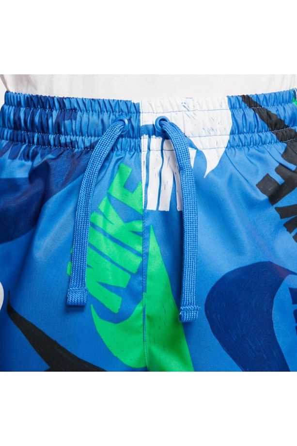 Erkek Çocuk Mavi Nıke B Nsw Short Woven Block Şort Cw1023-402 - 4