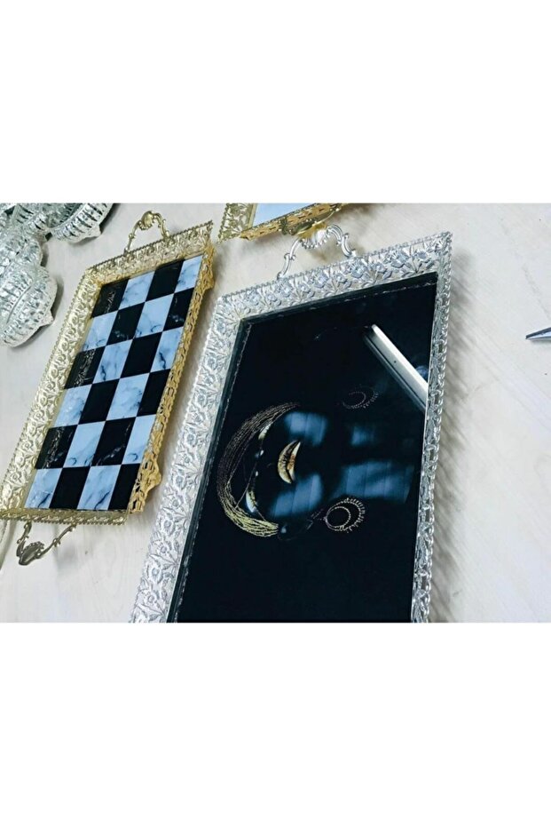 صينية كبيرة منقوشة - 1