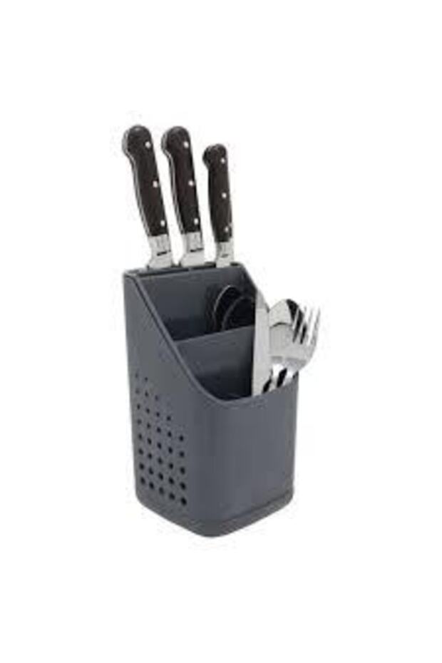 Practical Gray Countertop Spoon Holder - 6