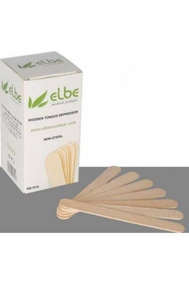 Sir Boncuk Ağda Spatulası - Abeslang Tahta Dil Basacağı 100 Adet - 1