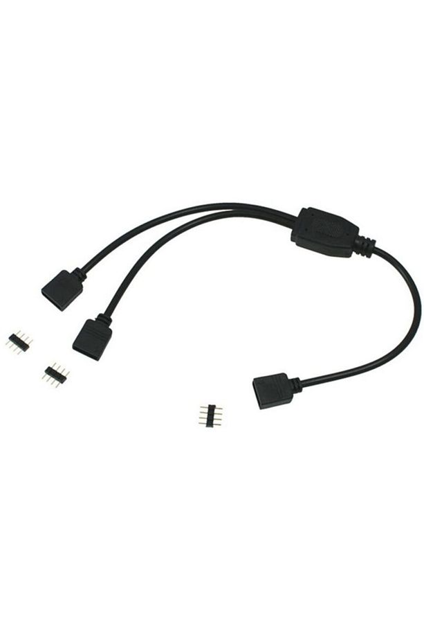4374 Rgb Şerit 4 Pin Led Çoklayıcı Splitter Tek Kumanda 2 Çıkış - 1