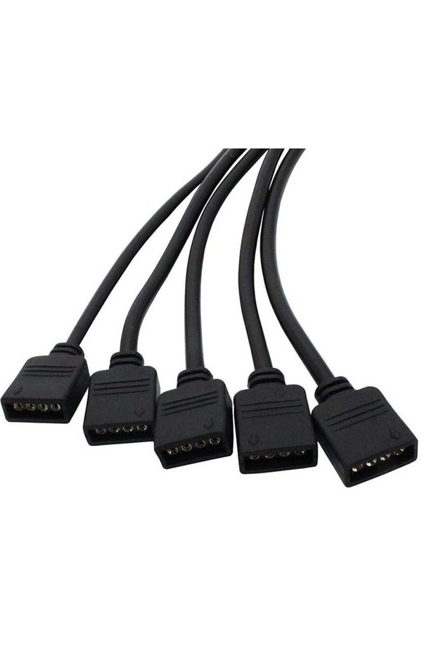 4377 Rgb Şerit 4 Pin Led Çoklayıcı Splitter Tek Kumanda 5 Çıkış - 2