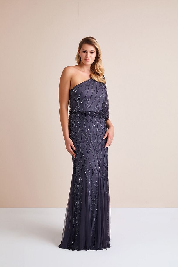 Kadın Lacivert Elbise 4XLWGIN0009_NAVY - 1