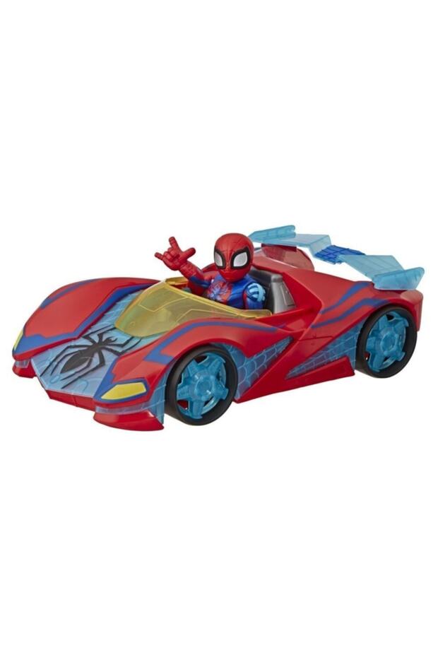 Marvel Super Hero Adventures Spider Man Mega Mini Figür Ve Araç E7932 - 2