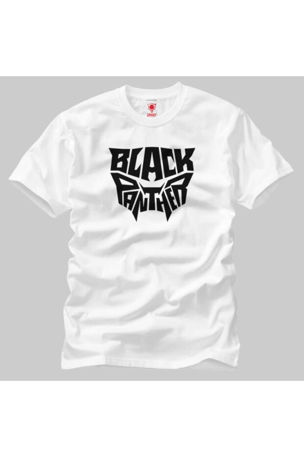 Black Panther Panther Head Typography Men's T-Shirt