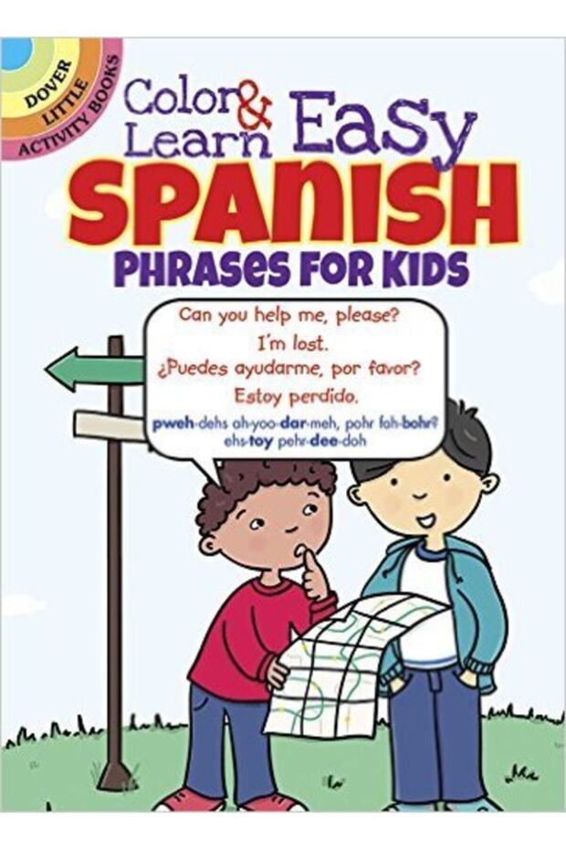 Color And Learn Easy Spanish Phrases For Kids