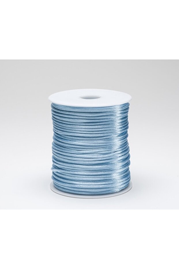 Satin -Flush Thread (Rat Tail) Baby Blue