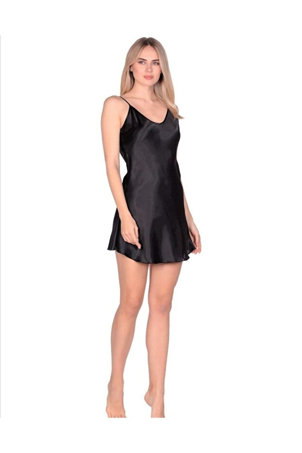 Ipek Saten Basic Gecelik - 1