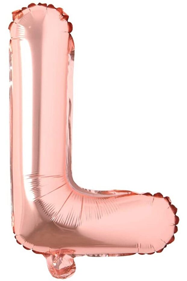 L Letter Rose Gold Foil Balloon 80 Cm