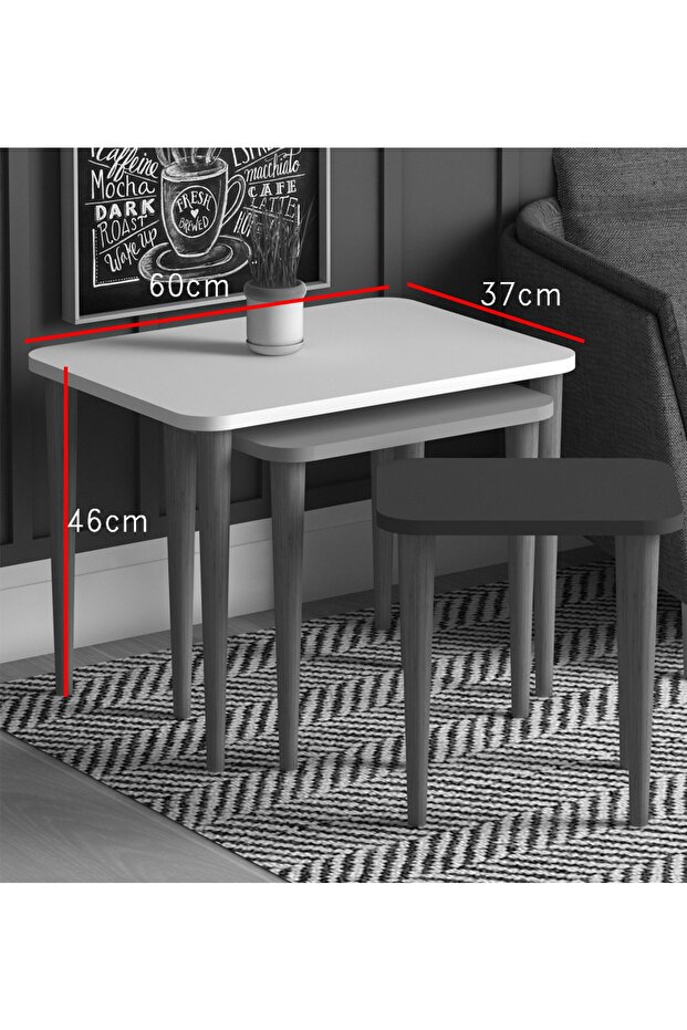 3'lü Zigon Sehpa - 5